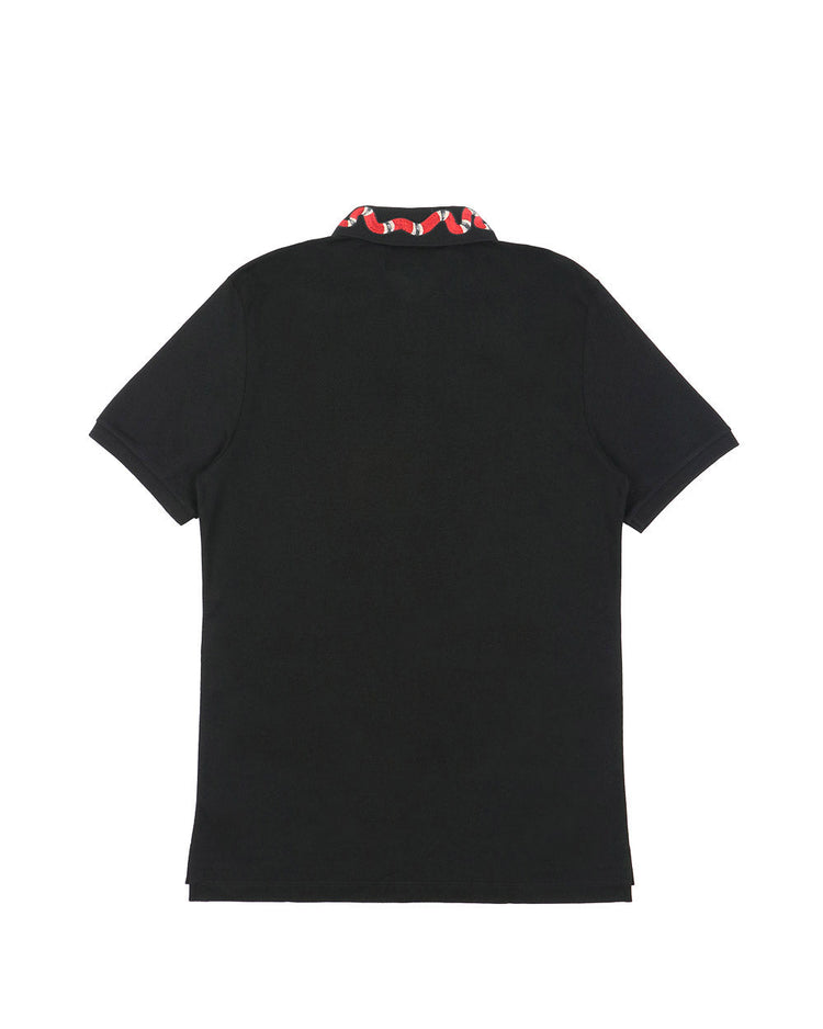 Coral Snake Embroidered Polo Shirt