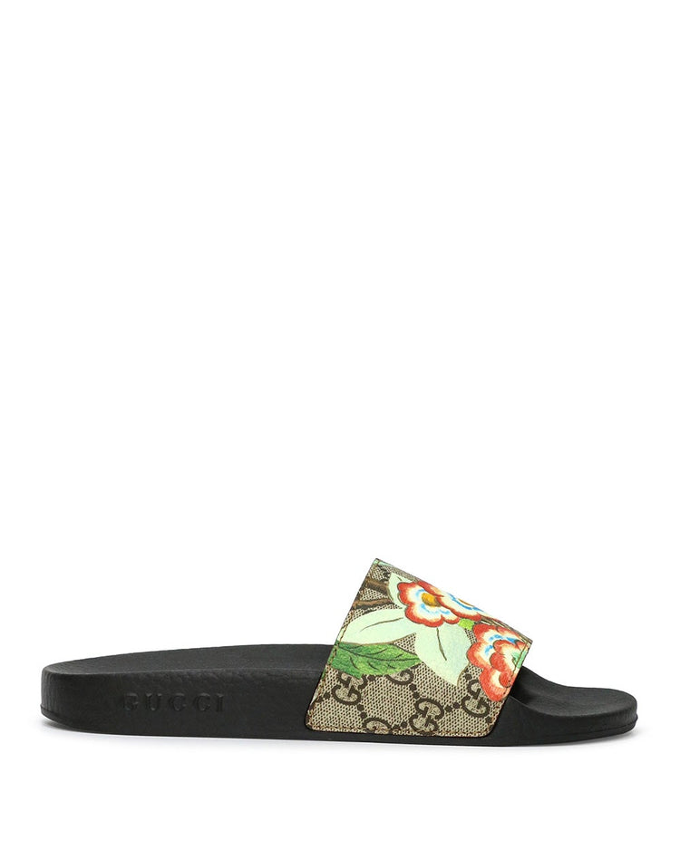 Gucci 20mm Pursuit Gg Supreme Slide Sandals
