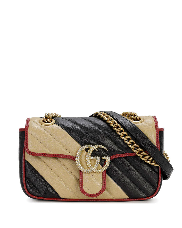 皮革 GG Marmont 單肩包