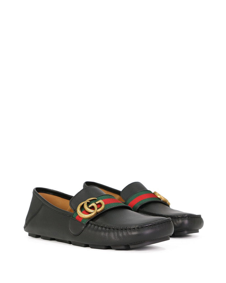 LOGO Leather Loafers