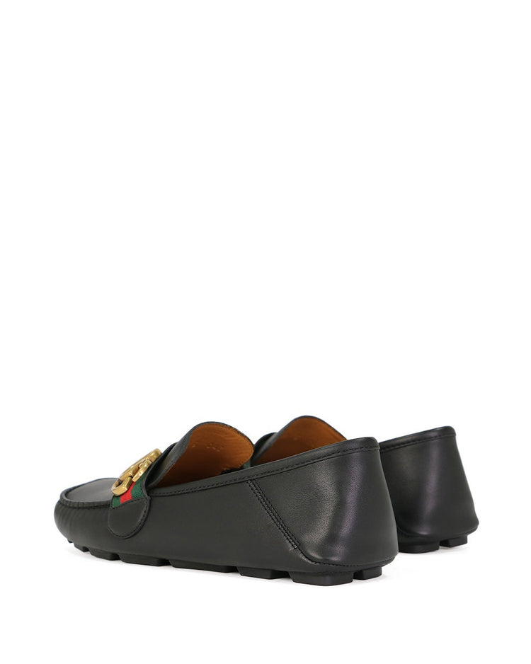 LOGO Leather Loafers