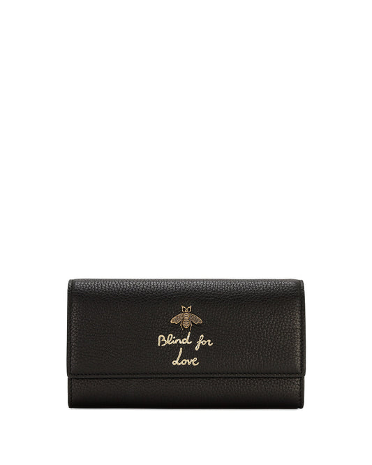 Animalier Honeybee Print Long Wallet