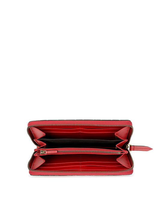 Cherry Double G Embossed Wallet