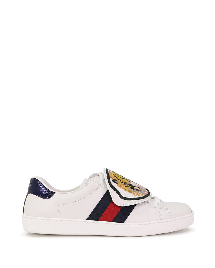 Gucci New Ace Tiger Strap Sneakers