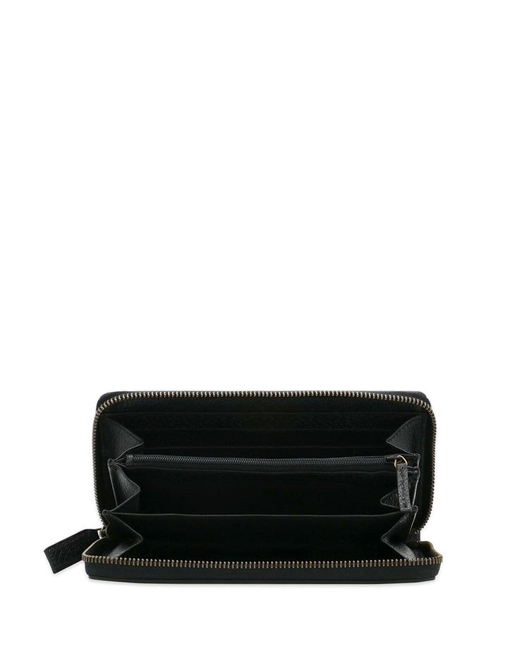 Bee Star leather zip around wallet
