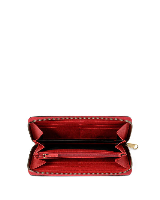 Logo Zipper Long Wallet