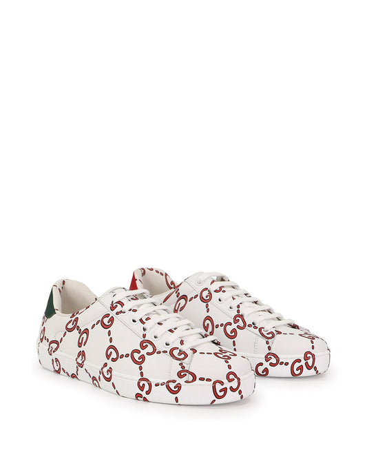 Ace GG Motif Sneakers