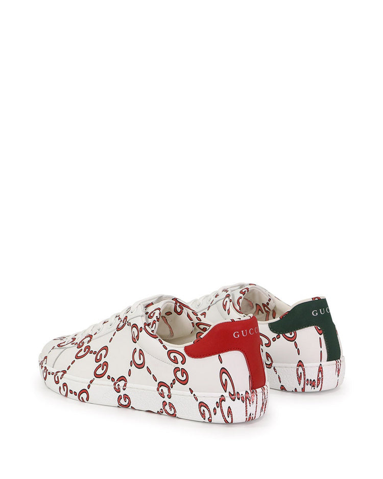 Ace GG Motif Sneakers