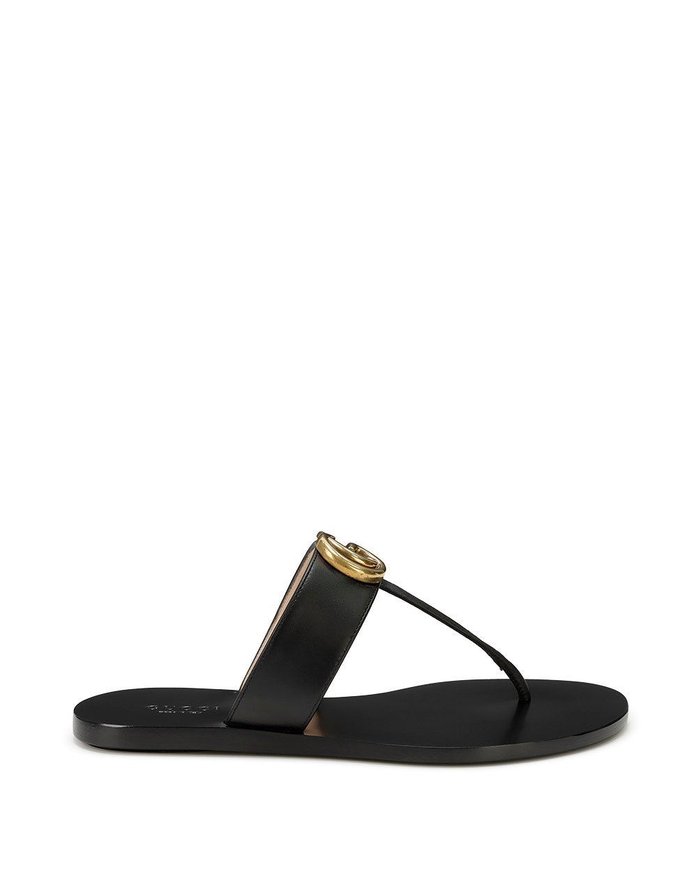 Gucci Double G leather Thong Sandals