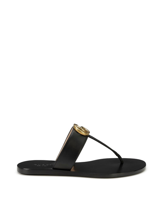 Gucci Double G leather Thong Sandals
