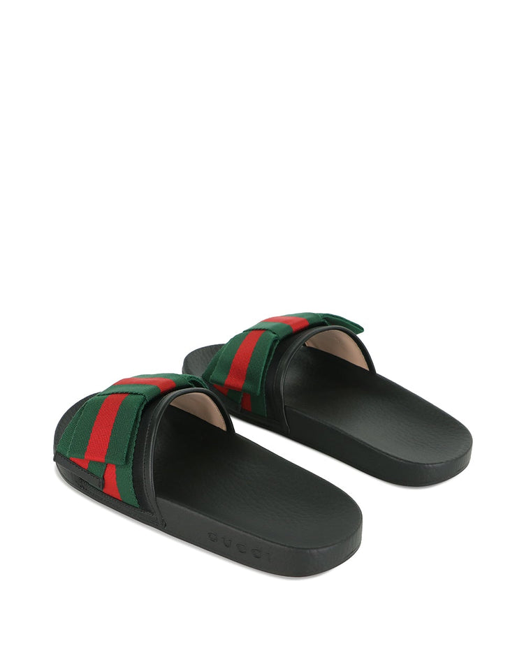 Satin Slide With Web Bow