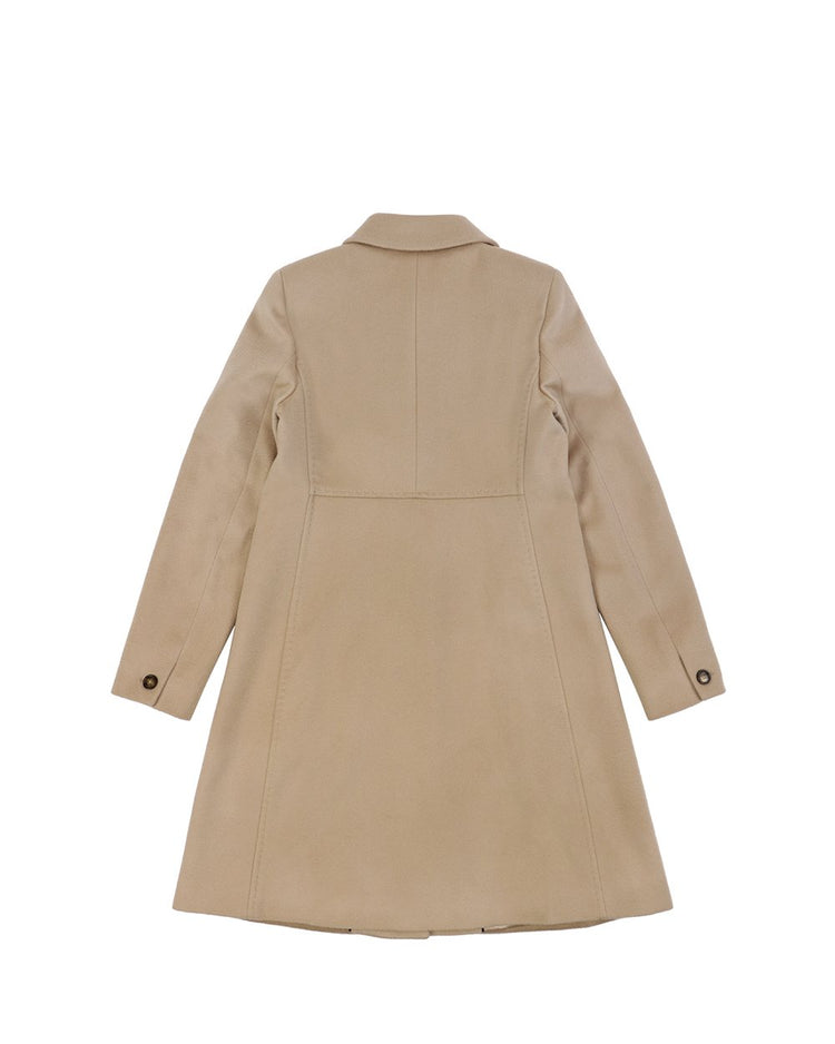 Single-Breasted Mid-Length Trench Coat