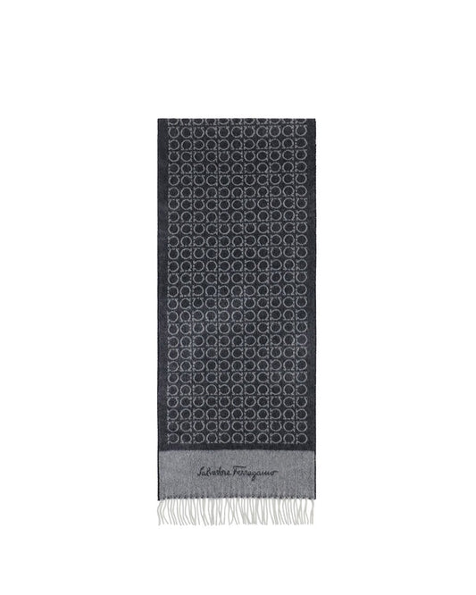 Printed Check Cashmere Scarf