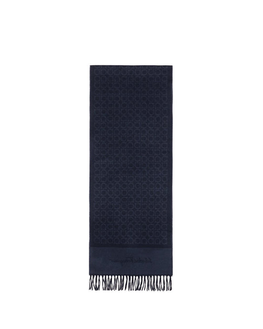 Printed Check Cashmere scarf