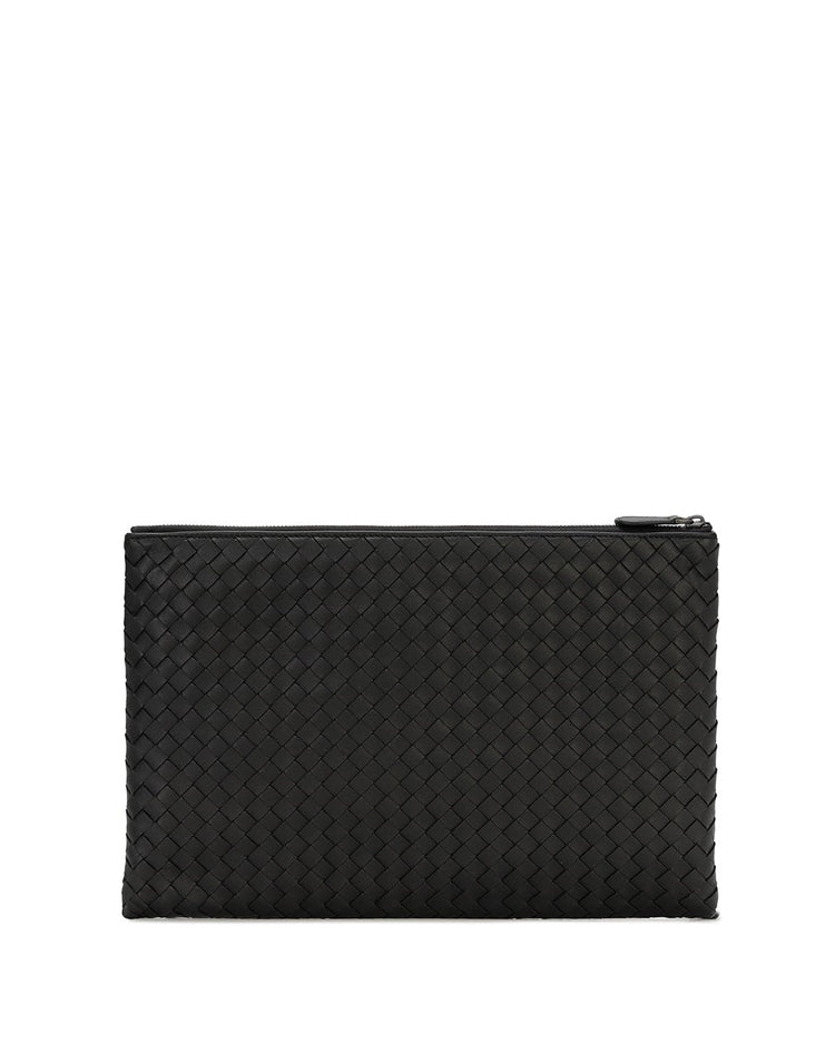 Intrecciato Weave Clutch Bag