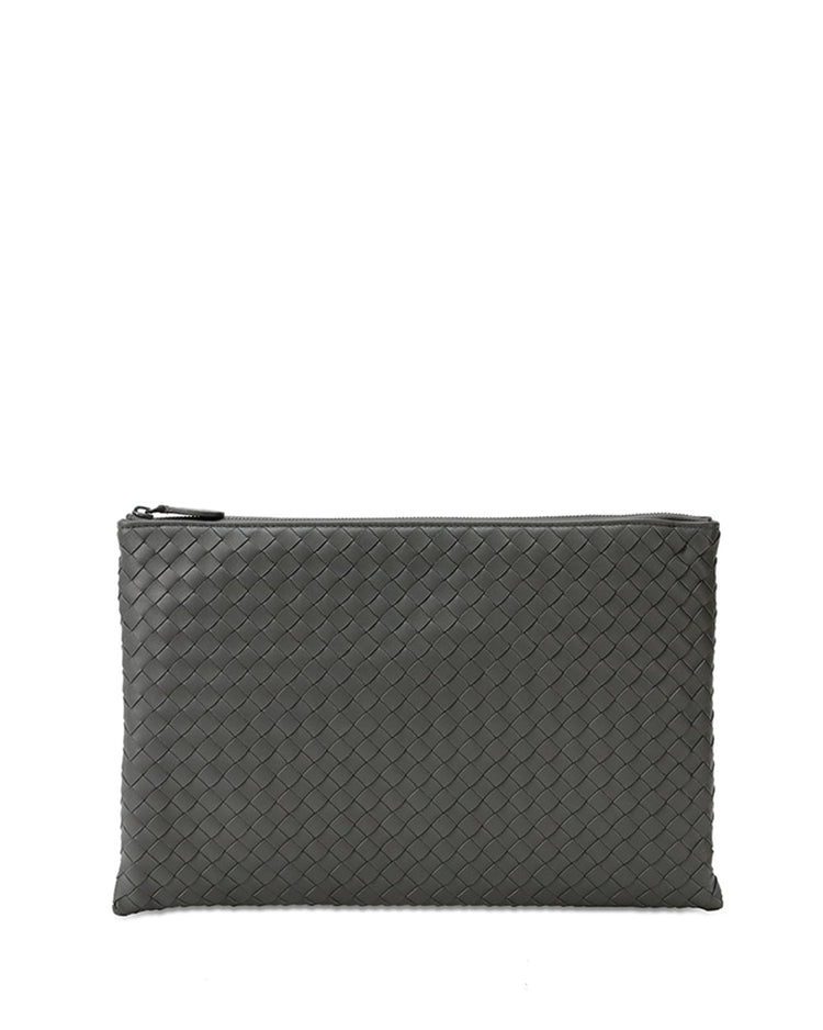 Intrecciato Weave Clutch Bag