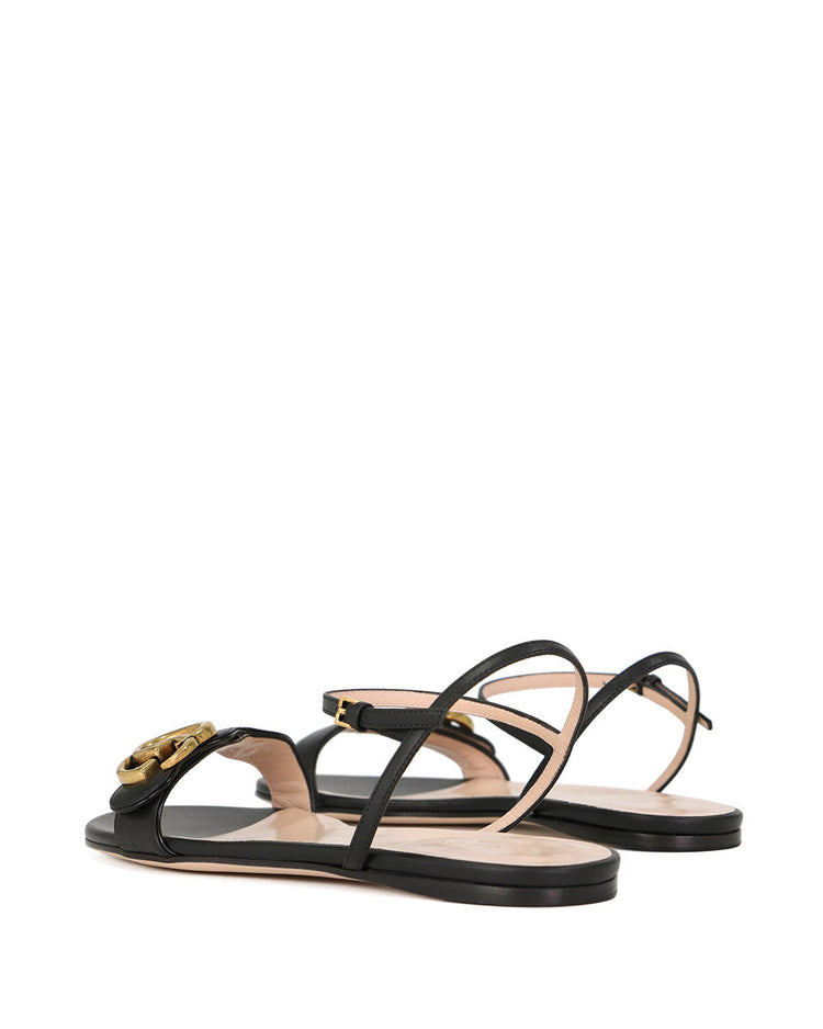 Leather Double G Sandals