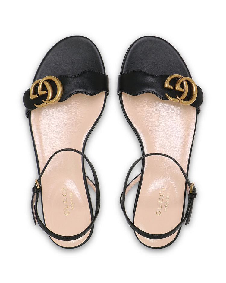 Leather Double G Sandals