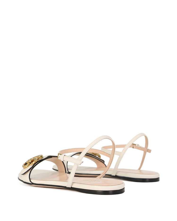 Leather Double G Sandals