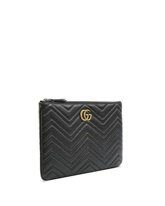 GG Marmont 皮革手拿包