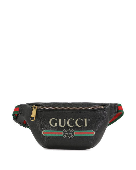 標誌印花迷你腰包