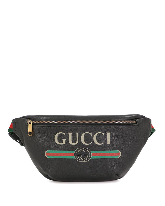 標誌印花中型腰包