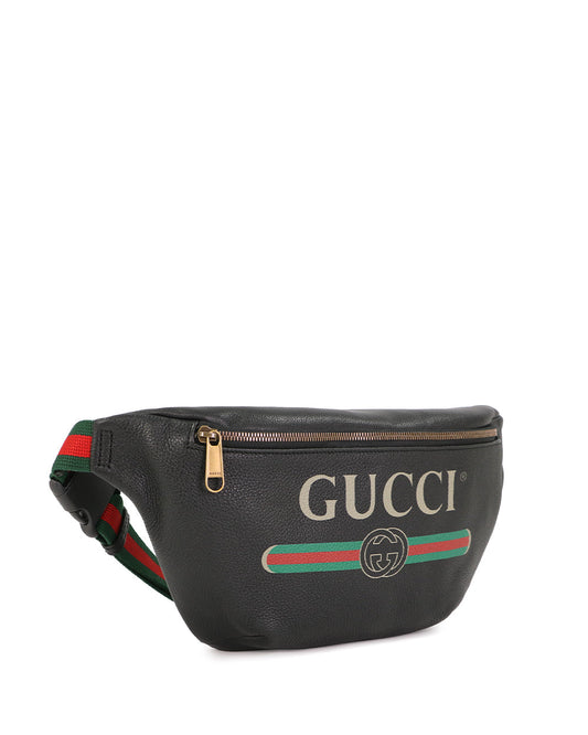 標誌印花中型腰包