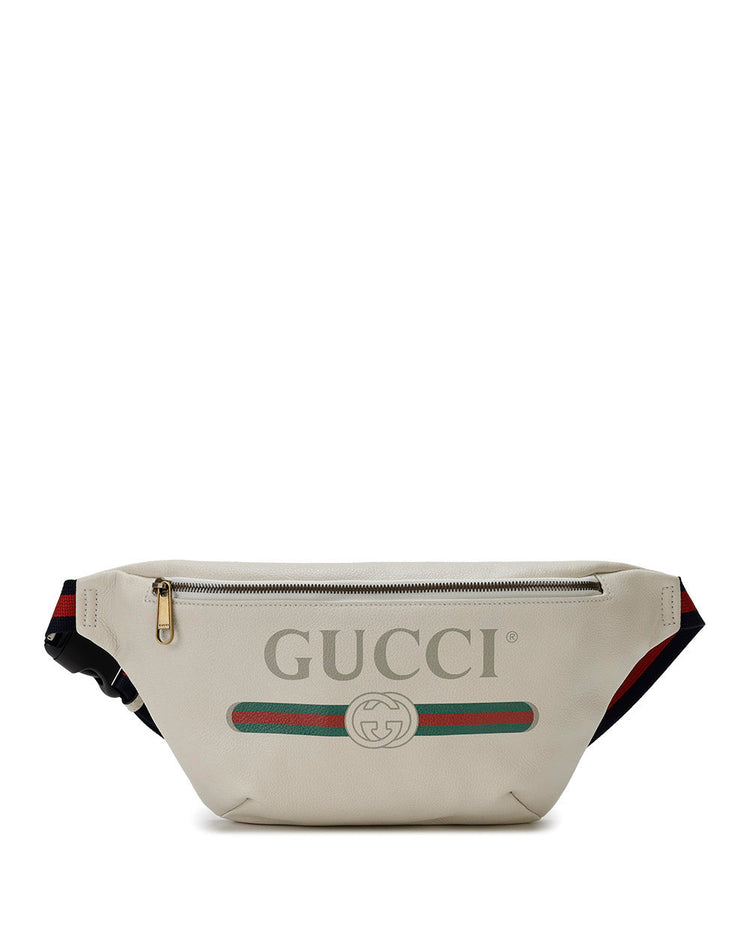 標誌印花中型腰包