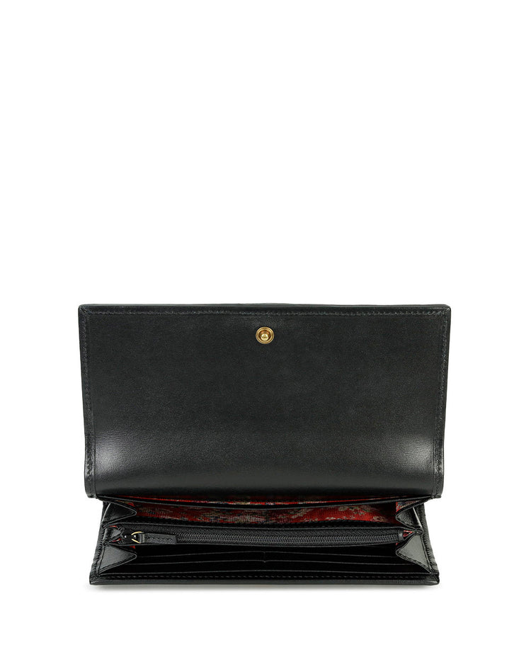 Double G Leather Long Wallet