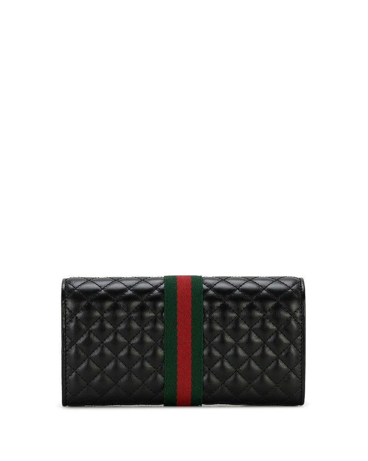 Double G Leather Long Wallet