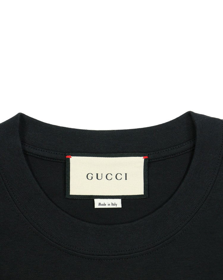 Oversized T-Shirt with Gucci Band Print