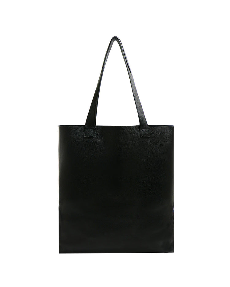 標誌印花皮革托特包