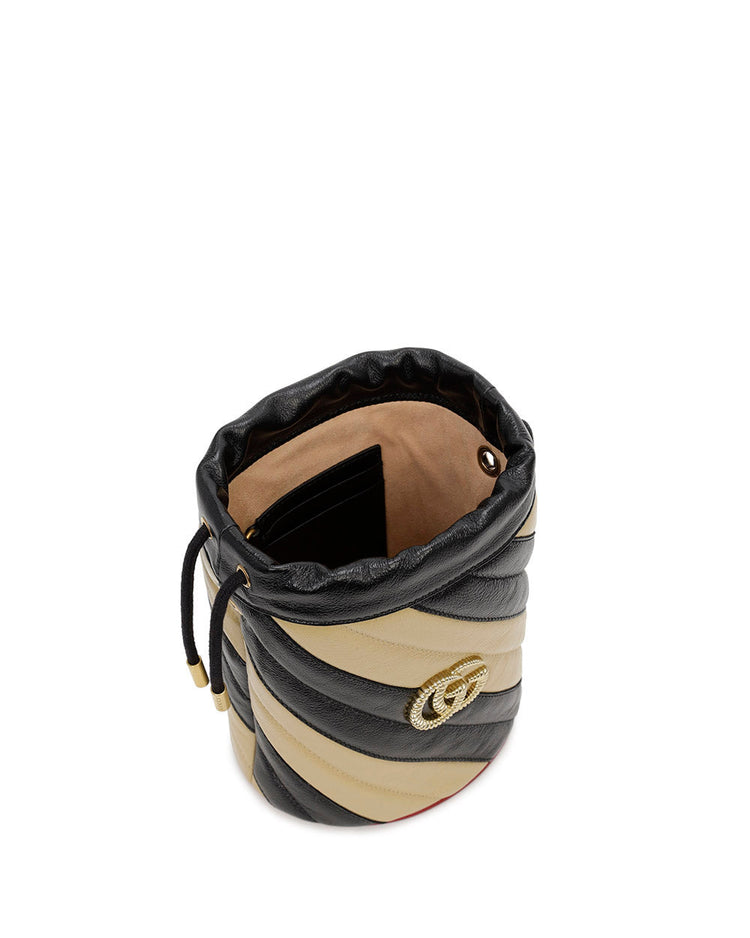 GG Marmont 迷你皮革水桶包