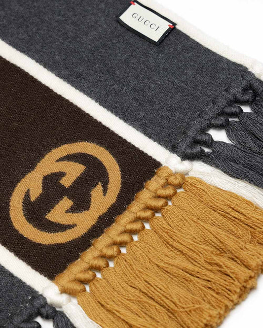 GUCCI Interlocking G stripe Scarf