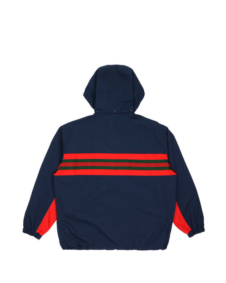 Nylon Jacket with Web and Gucci Label