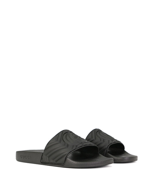 Double G Matelasse Rubber Slide