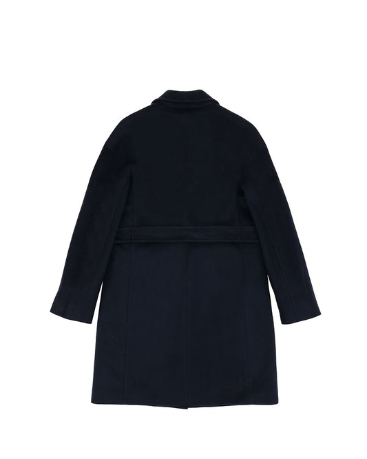 Mid-Length Wool Trench Coat
