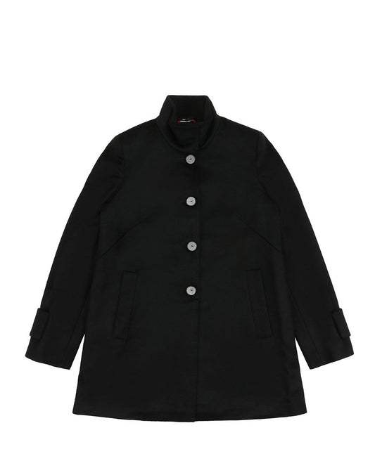 Single-Breasted Wool Trench Coat