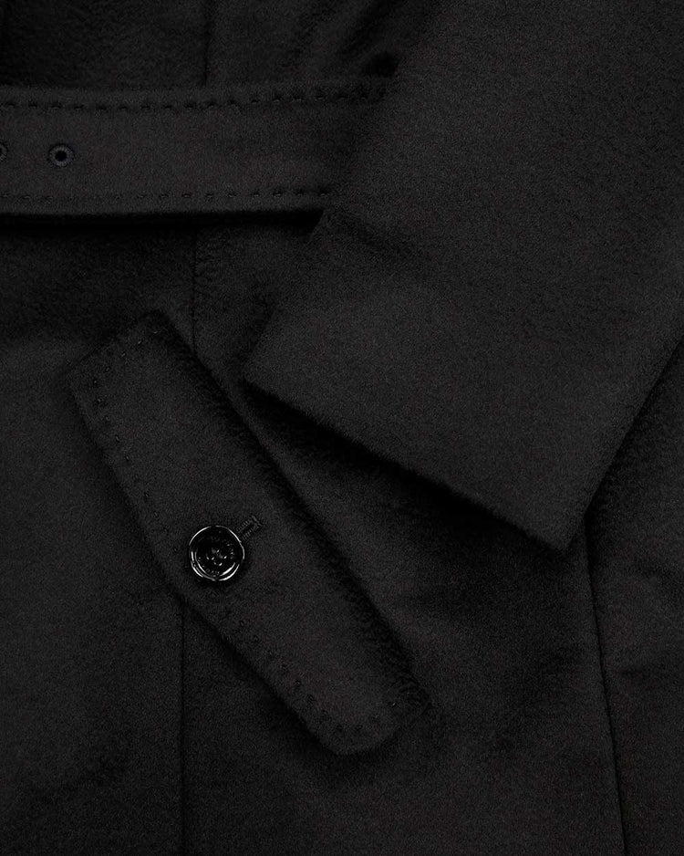 Double-Breasted Mid-Length Trench Coat