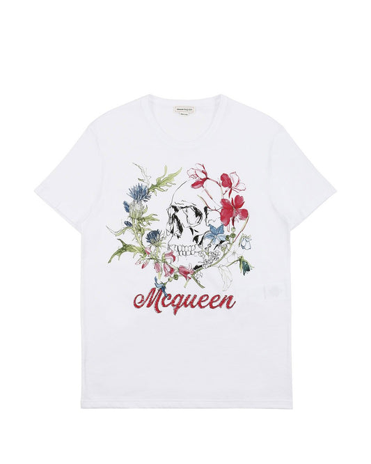 Printed Round Neck Short-Sleeves T-Shirt