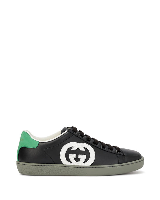 GG Leather Sneakers (627823)