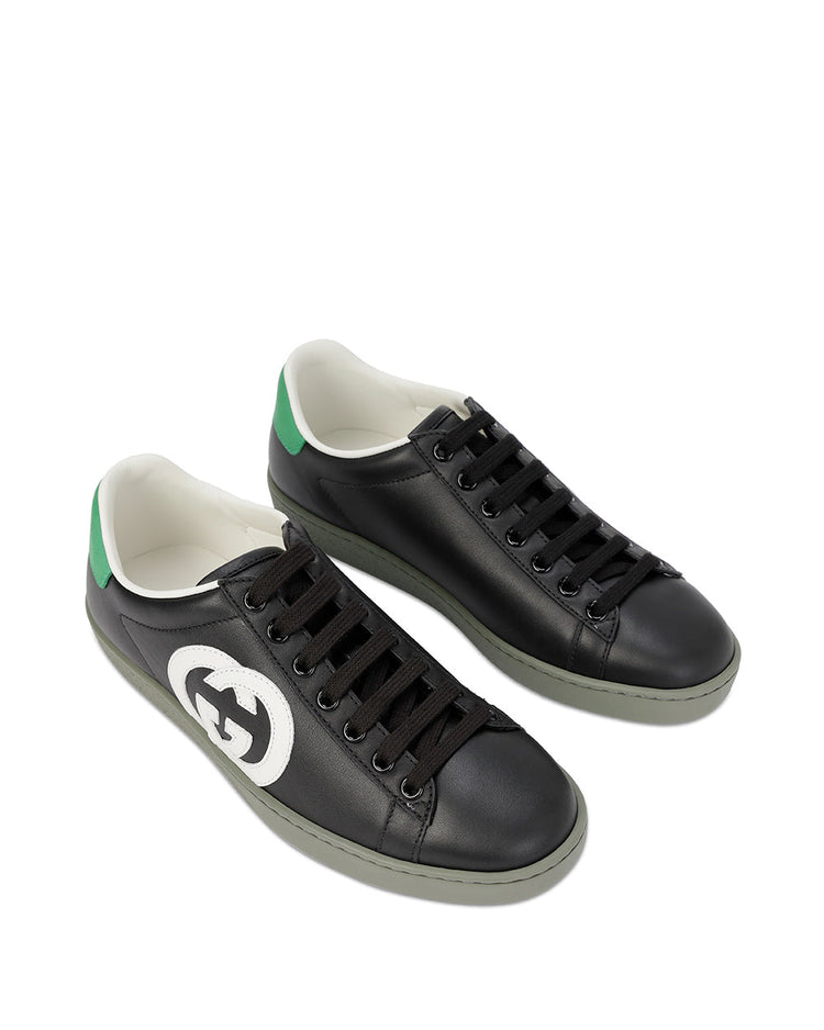 GG Leather Sneakers (627823)