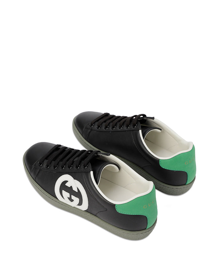 GG Leather Sneakers (627823)