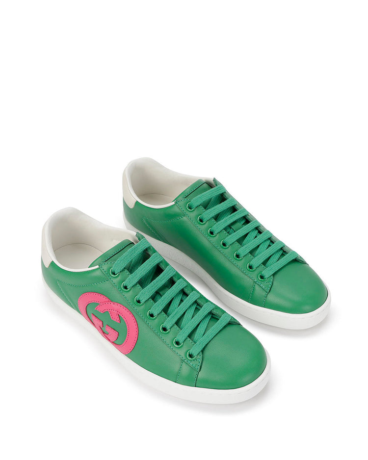 GG Leather Sneakers (627823)