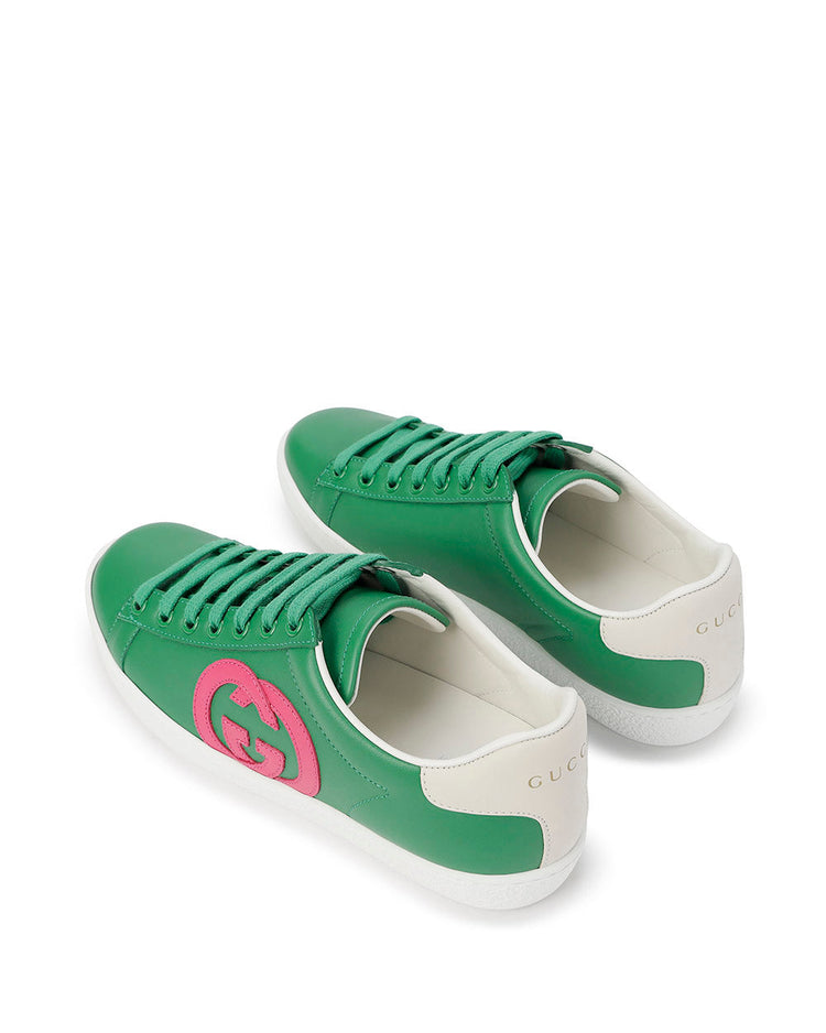 GG Leather Sneakers (627823)