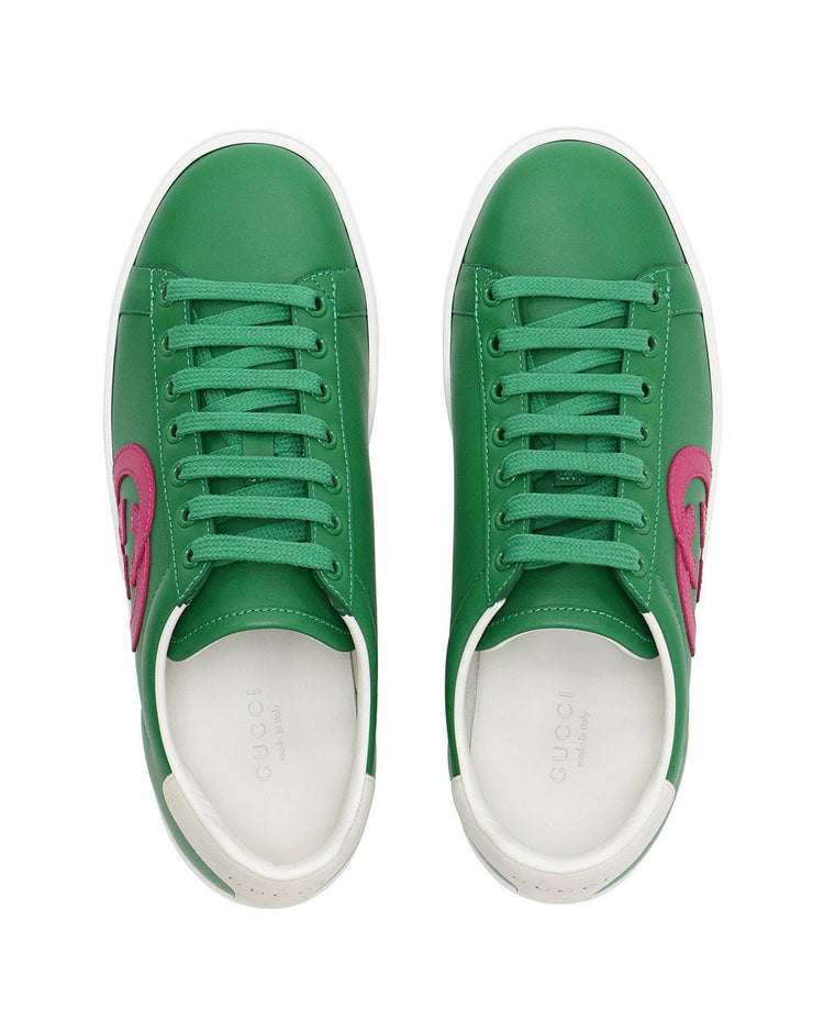 GG Leather Sneakers (627823)