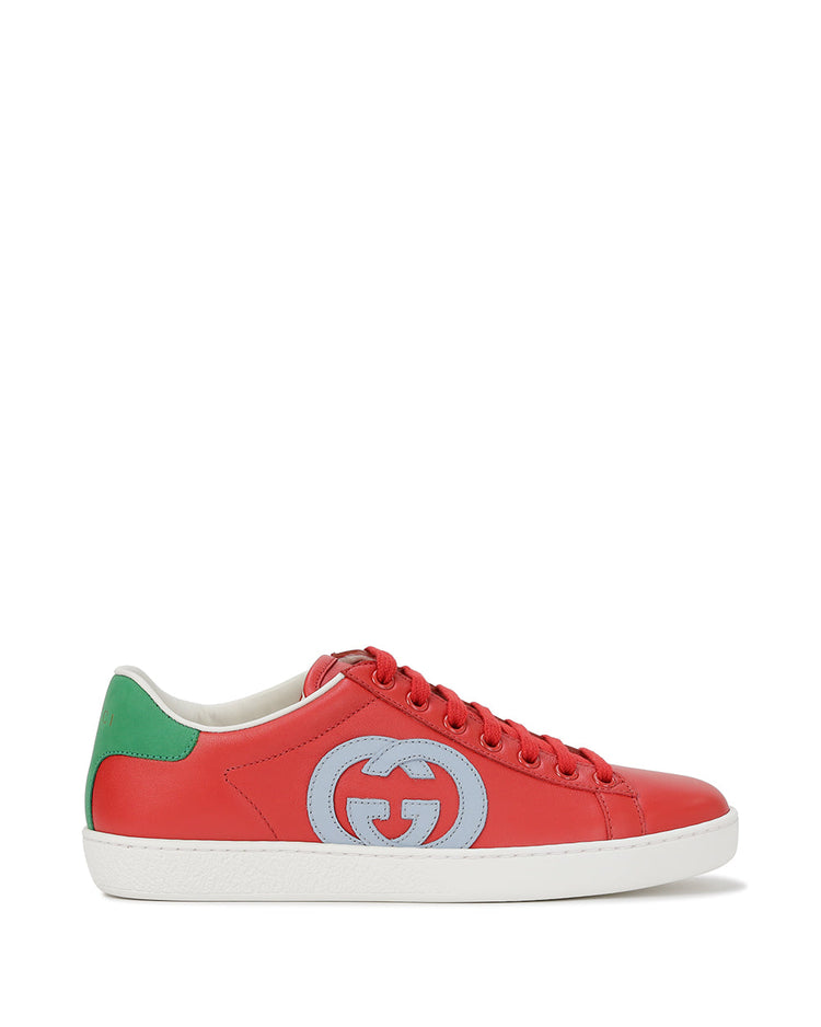 GG Leather Sneakers (627823)