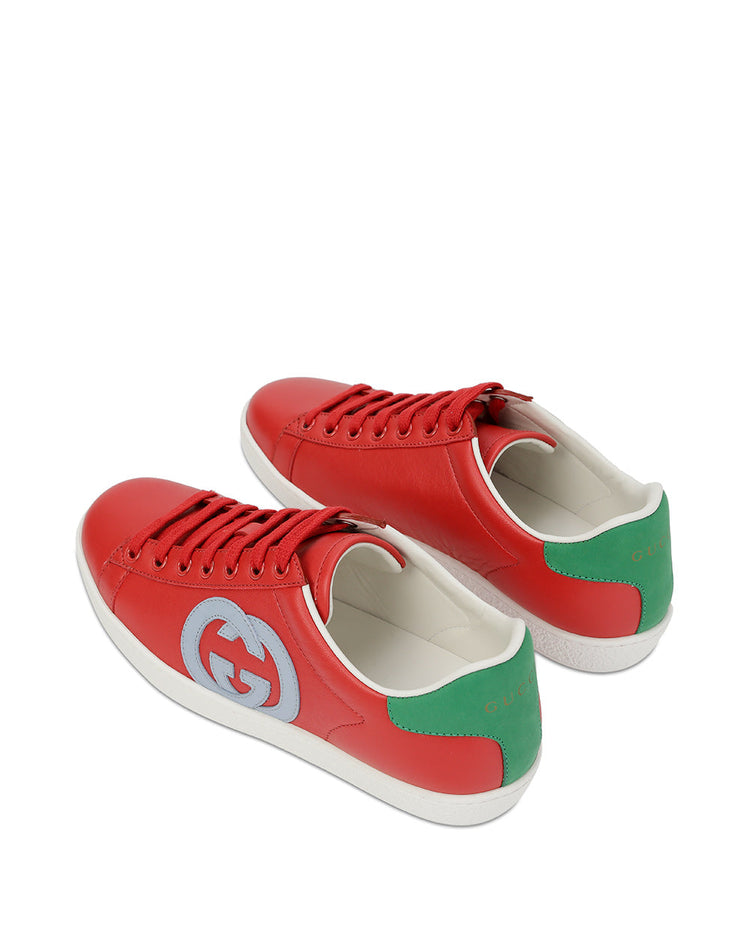 GG Leather Sneakers (627823)