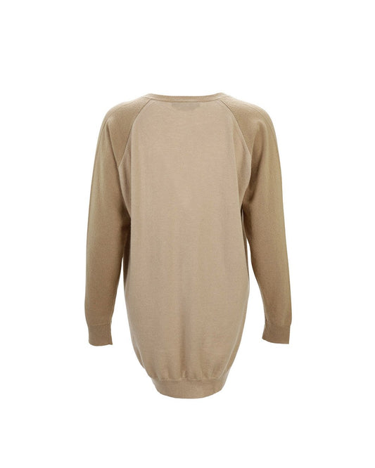 Cotton V-Neck Long-Sleeved Sweater - ISSI Outlet