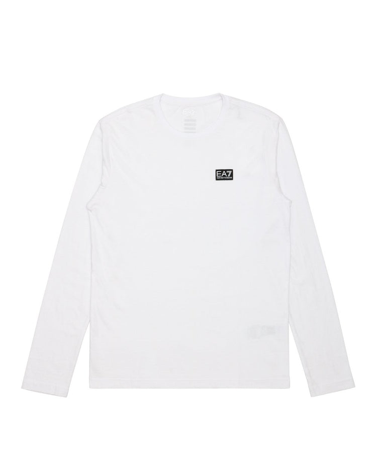 Cotton Long-Sleeves Round Neck T-shirt